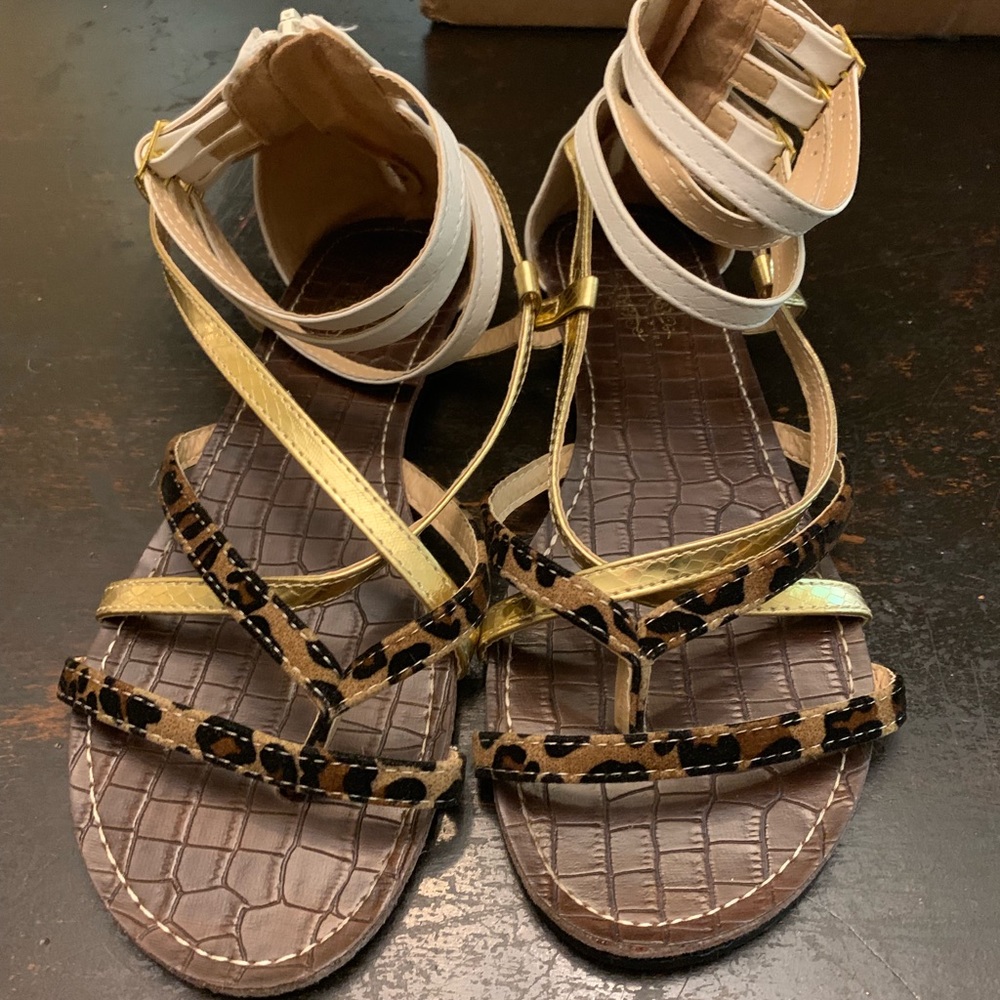 Gladiator Leopard Sandals